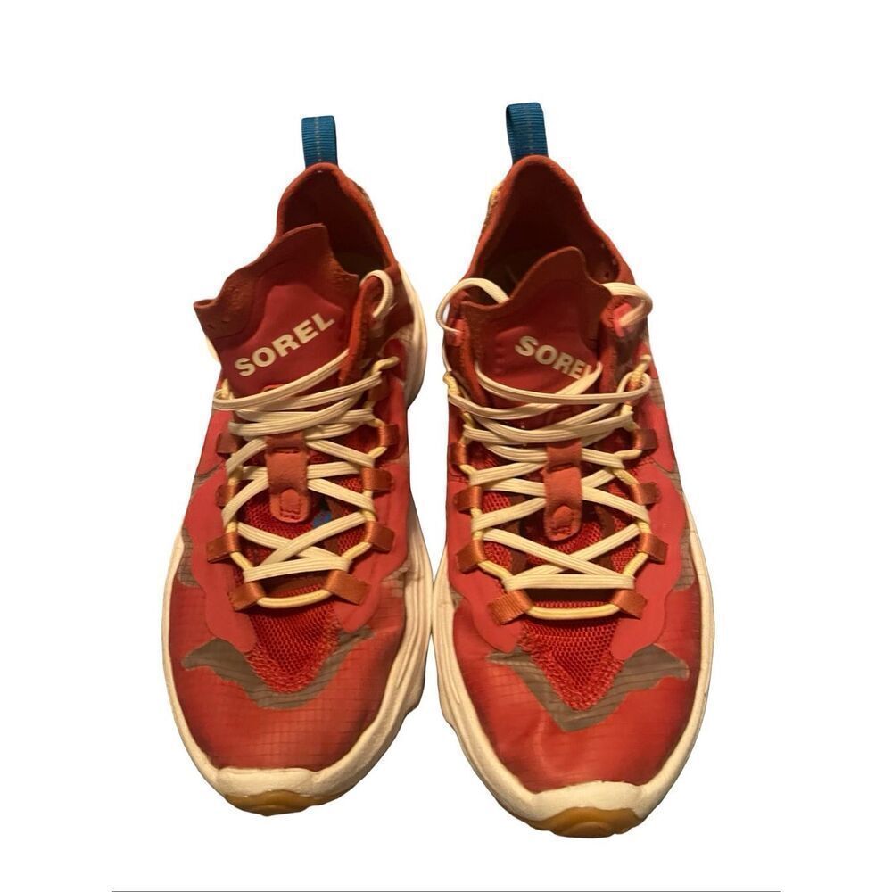 Sorel Women's Warp Red Glaze Kinetic Breakthru Tech Lace Sneaker Shoes Size 9